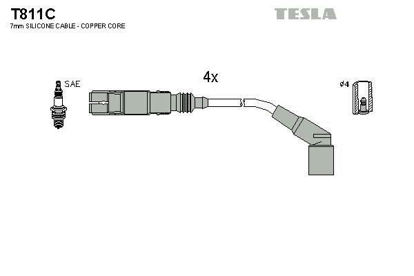 TESLA Süütesüsteemikomplekt T811C