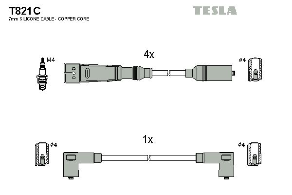 TESLA Süütesüsteemikomplekt T821C