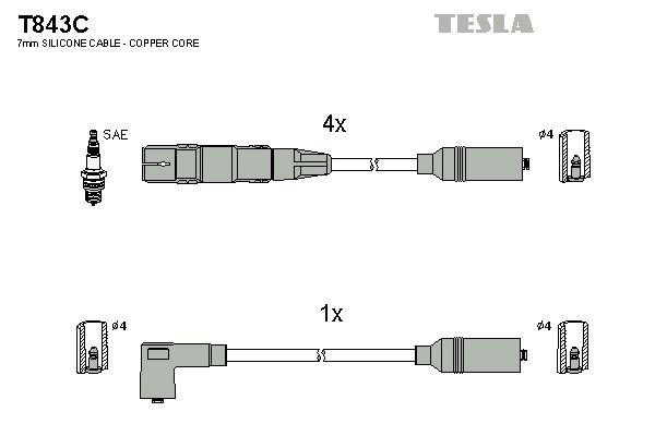 TESLA Süütesüsteemikomplekt T843C