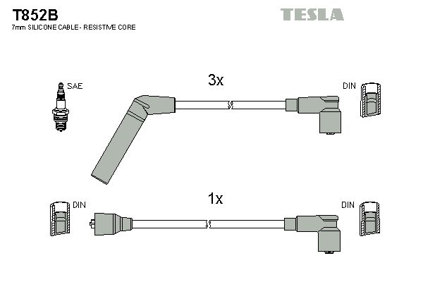 TESLA Süütesüsteemikomplekt T852B