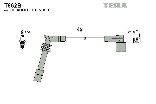 TESLA Süütesüsteemikomplekt T862B