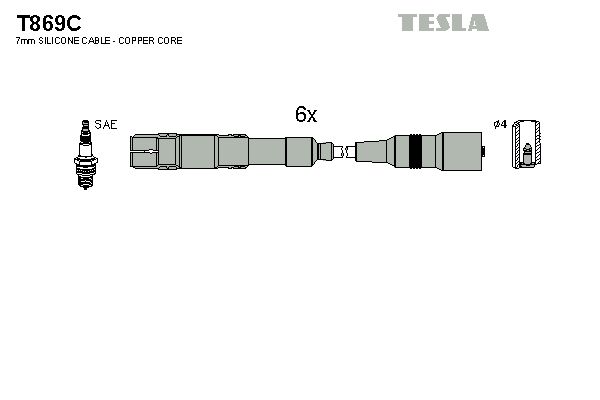TESLA Süütesüsteemikomplekt T869C