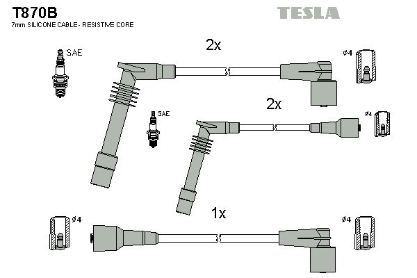 TESLA Süütesüsteemikomplekt T870B