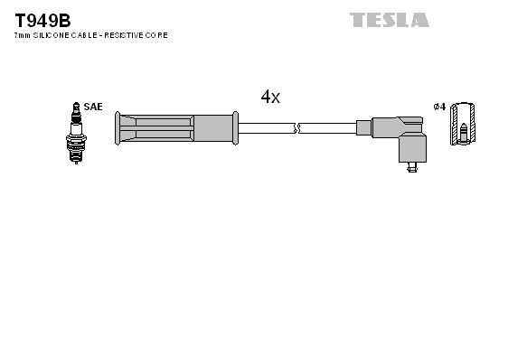 TESLA Süütesüsteemikomplekt T949B