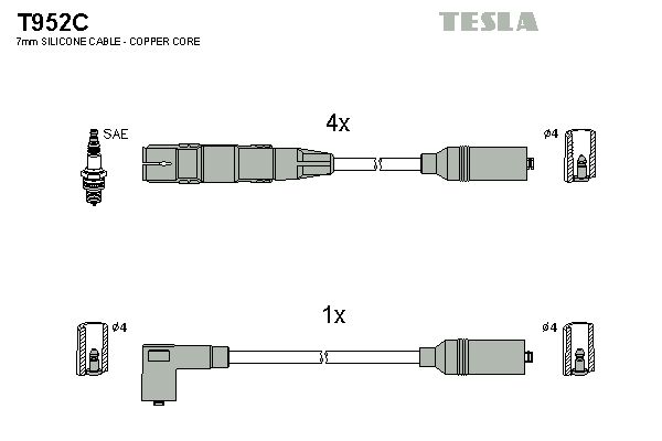 TESLA Süütesüsteemikomplekt T952C