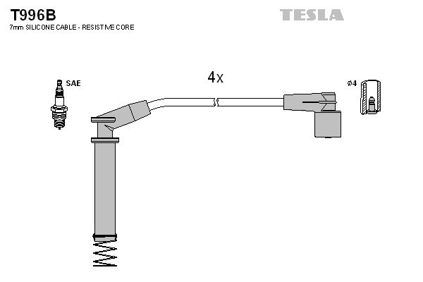 TESLA Süütesüsteemikomplekt T996B