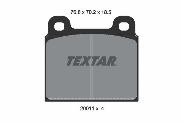 TEXTAR Комплект тормозных колодок, дисковый тормоз 2001108