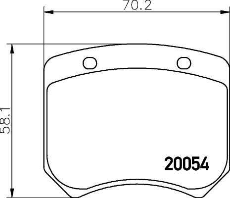 TEXTAR Комплект тормозных колодок, дисковый тормоз 2005402