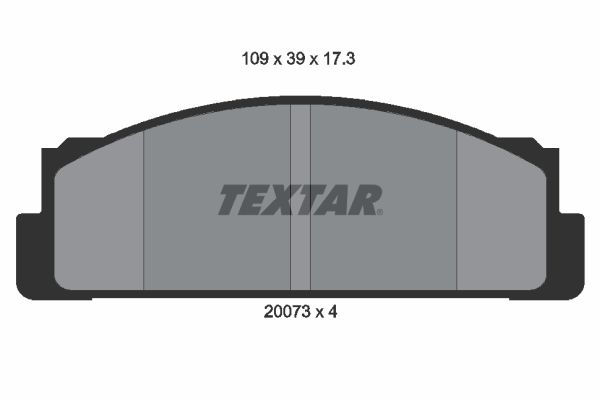 TEXTAR Комплект тормозных колодок, дисковый тормоз 2007304