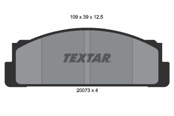 TEXTAR Комплект тормозных колодок, дисковый тормоз 2007310
