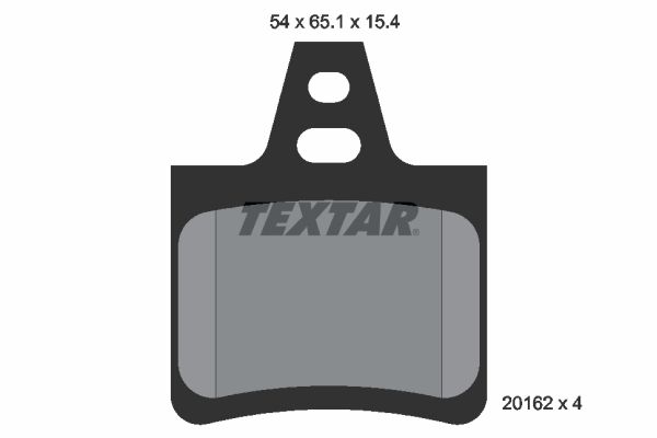 TEXTAR Комплект тормозных колодок, дисковый тормоз 2016203