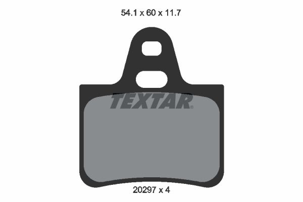 TEXTAR Комплект тормозных колодок, дисковый тормоз 2029703