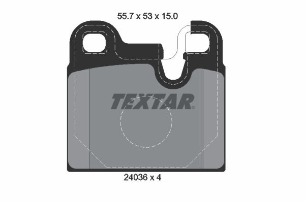 TEXTAR Piduriklotsi komplekt,ketaspidur 2043602