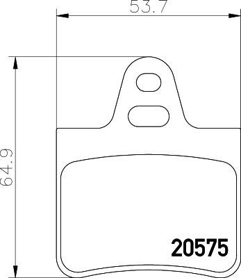 TEXTAR Комплект тормозных колодок, дисковый тормоз 2057504