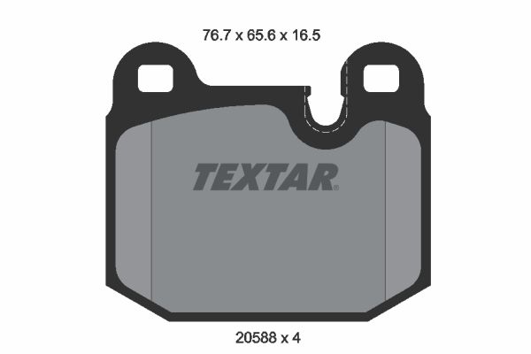 TEXTAR Комплект тормозных колодок, дисковый тормоз 2058805