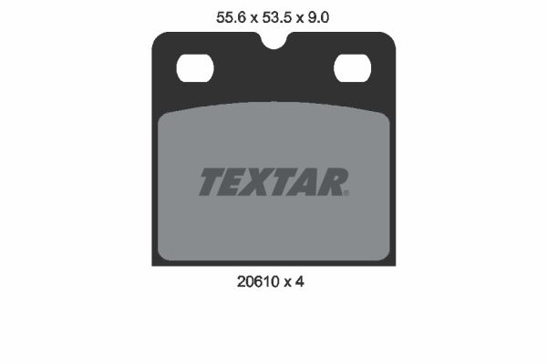 TEXTAR Комплект тормозных колодок, дисковый тормоз 2061005
