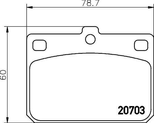 TEXTAR Piduriklotsi komplekt,ketaspidur 2070302