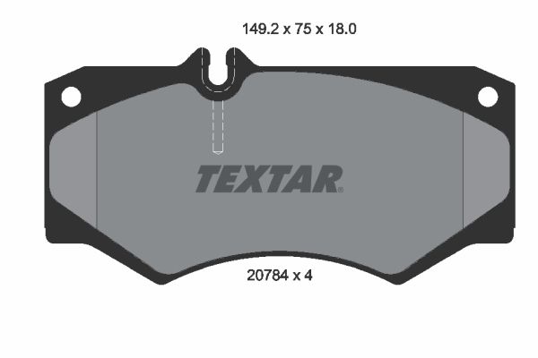 TEXTAR Комплект тормозных колодок, дисковый тормоз 2078401