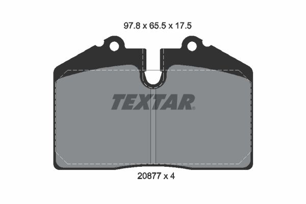 TEXTAR Комплект тормозных колодок, дисковый тормоз 2087702