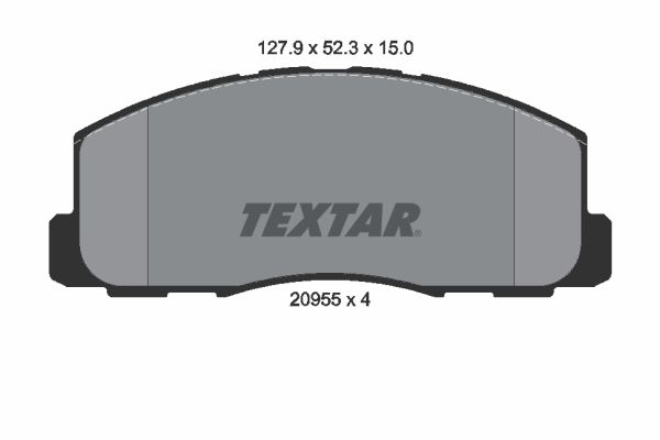 TEXTAR Piduriklotsi komplekt,ketaspidur 2095501