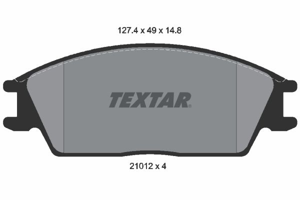 TEXTAR Piduriklotsi komplekt,ketaspidur 2101204
