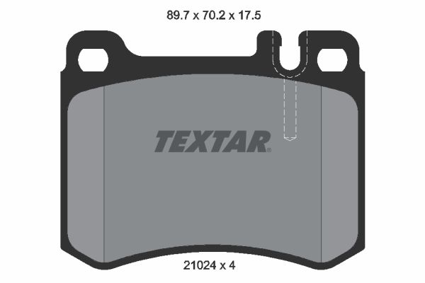 TEXTAR Комплект тормозных колодок, дисковый тормоз 2102404