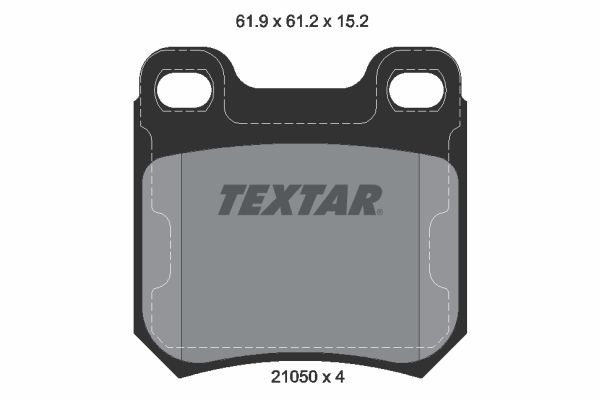 TEXTAR Комплект тормозных колодок, дисковый тормоз 2105002