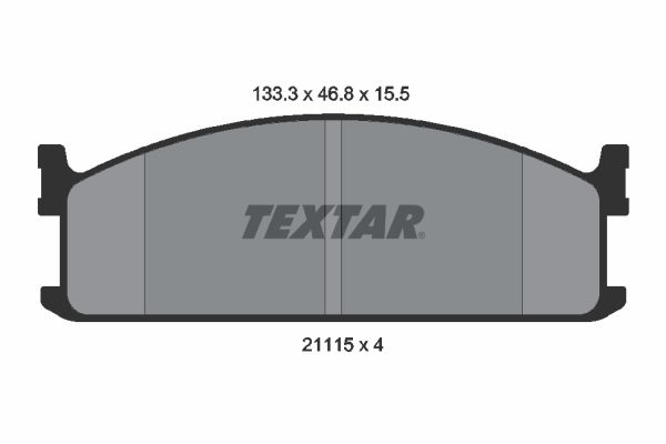 TEXTAR Piduriklotsi komplekt,ketaspidur 2111501