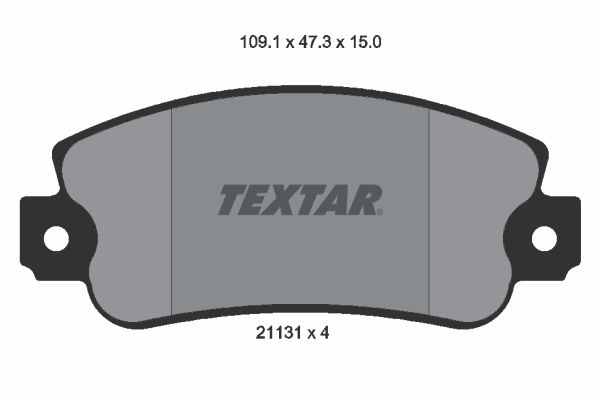 TEXTAR Комплект тормозных колодок, дисковый тормоз 2113102
