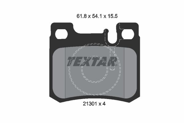 TEXTAR Комплект тормозных колодок, дисковый тормоз 2130103