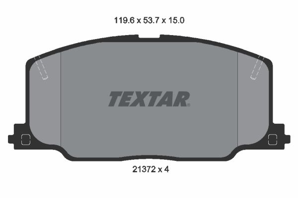 TEXTAR Комплект тормозных колодок, дисковый тормоз 2137201