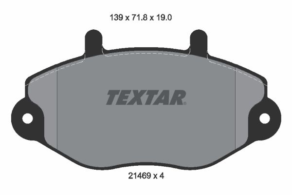 TEXTAR Piduriklotsi komplekt,ketaspidur 2146901