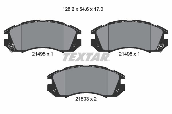 TEXTAR Piduriklotsi komplekt,ketaspidur 2149501