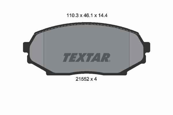 TEXTAR Piduriklotsi komplekt,ketaspidur 2155202