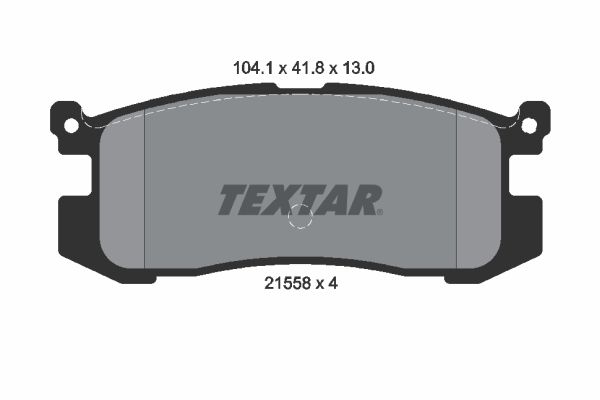 TEXTAR Комплект тормозных колодок, дисковый тормоз 2155801