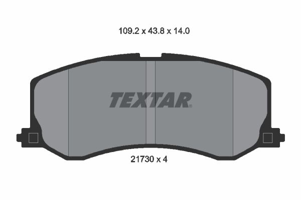 TEXTAR Piduriklotsi komplekt,ketaspidur 2173001