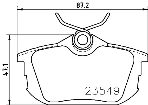 TEXTAR Комплект тормозных колодок, дисковый тормоз 2186102