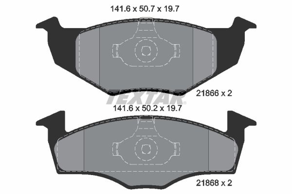 TEXTAR Piduriklotsi komplekt,ketaspidur 2186603