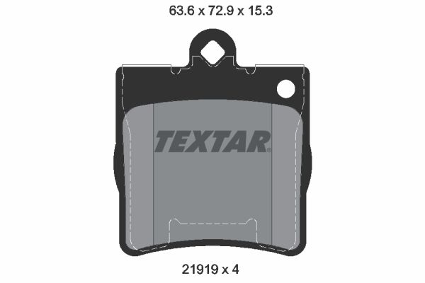 TEXTAR Комплект тормозных колодок, дисковый тормоз 2191901