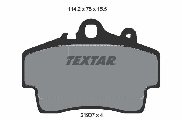 TEXTAR Комплект тормозных колодок, дисковый тормоз 2193702