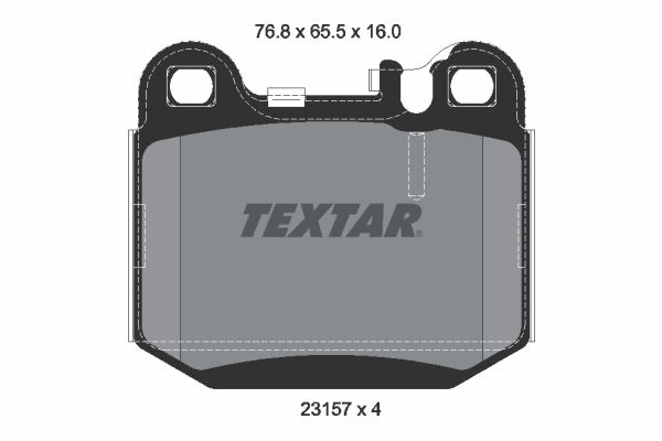 TEXTAR Комплект тормозных колодок, дисковый тормоз 2315702
