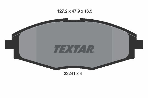 TEXTAR Piduriklotsi komplekt,ketaspidur 2324102