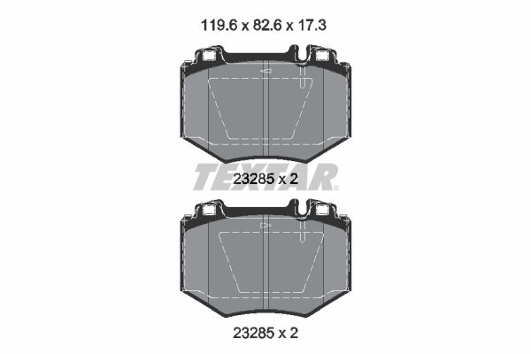 TEXTAR Piduriklotsi komplekt,ketaspidur 2328501