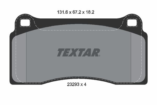 TEXTAR Комплект тормозных колодок, дисковый тормоз 2329301