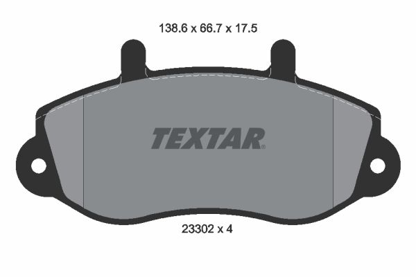 TEXTAR Комплект тормозных колодок, дисковый тормоз 2330201