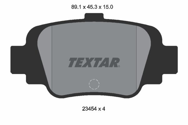 TEXTAR Комплект тормозных колодок, дисковый тормоз 2345401