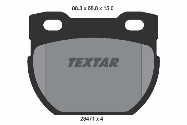 TEXTAR Комплект тормозных колодок, дисковый тормоз 2347101