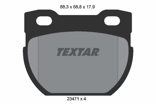 TEXTAR Комплект тормозных колодок, дисковый тормоз 2347103