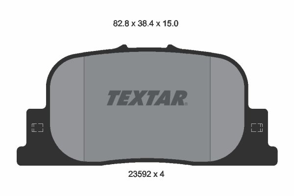 TEXTAR Комплект тормозных колодок, дисковый тормоз 2359201