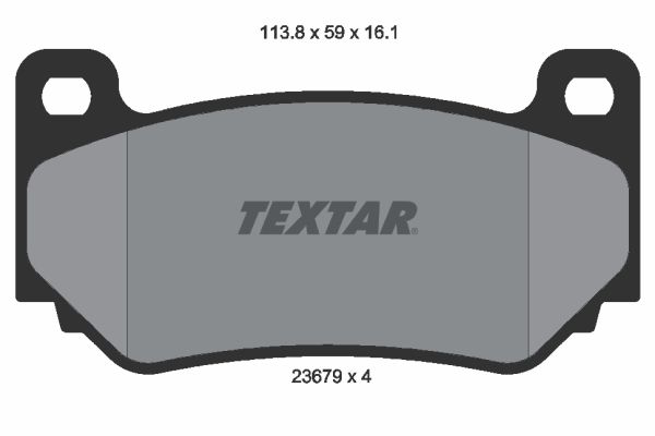 TEXTAR Комплект тормозных колодок, дисковый тормоз 2367901